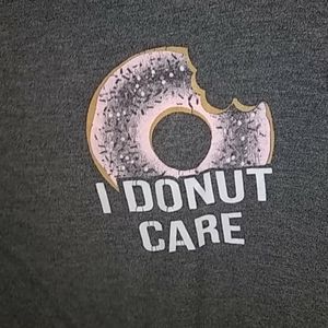 A grey donut shirt